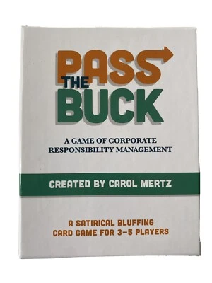 Pass The Buck Corporate Responsibility Card Game - Satirical Bluffing - Image 1 of 4