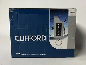 Clifford Model 2.2 Vehicle Security Remote Start System Two 5-button 1-Way NEW - Picture 1 of 3