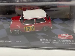 BMC Mini Cooper S Aaltonen 1967 Rally Montecarlo 1:43 Ixo Altaya Diecast - Picture 1 of 1