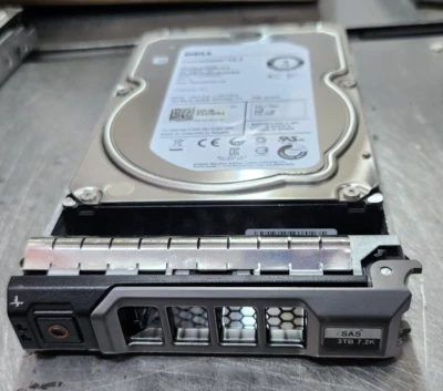 Dell 5DGR2 ST3000NM0023 3TB 7.2K RPM 6Gb SAS 3.5" Hard Disk Drive with Tray - Image 1 of 4