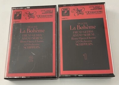 La Boheme 2 Cassette Collection- Pavarotti Freni Ghiaurov Puccini EMI 1985 - Image 1 of 2
