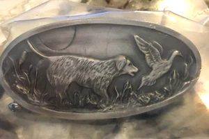 Hunting Dog Drawer Pull Pewter Sportsman Design Collection by Sierra Lifestyles - Picture 1 of 4