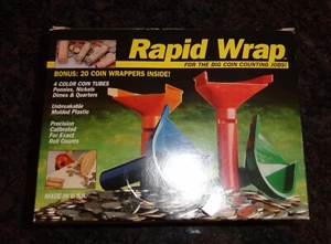 The Rapid Wrap Kit For Coin Rolls USA MADE Excellent Condition - Picture 1 of 8