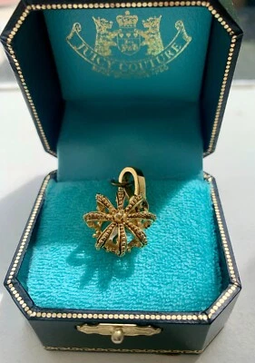 NIBWT Juicy Couture 2008 Retired Gold Crown with Silver J Charm YJRU2388 RARE - Image 1 of 4
