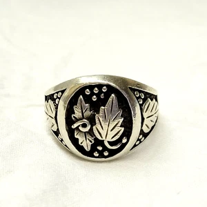 Black Hills Men's Sterling Silver Ring, 925, SZ 12.75, Wheeler Mfg. Co. - Picture 1 of 24