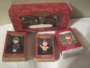 Hallmark Ornament 1995 Schneeszene mit Lucy und Charlie Brown 30th Anniversary - Bild 1 von 1