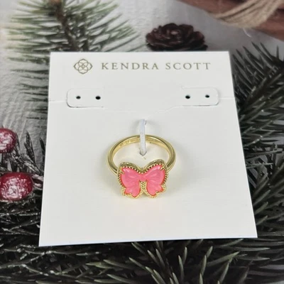 Anillo Kendra Scott Haley Arco Banda Rubor Dorado Marfil Madreperla Foto 1 de 2