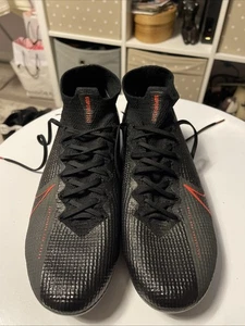 Nike Mercurial Superfly 7 Elite AG-Pro Hombres Negro Rojo Fútbol AT7892-060. UK7.5. - Imagen 1 de 18