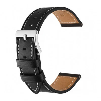 NATO® Leather Military Genuine Watch Strap Two Piece Band 18mm 20mm 22mm 24mm - Image 1 of 4