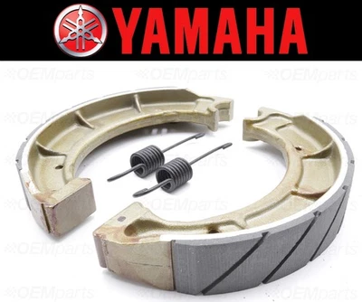 Set of (2) Yamaha Water Grooved REAR Brake Shoes and Springs #3BH-W253E-00-00 - Image 1 of 4