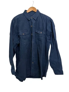 Redhead Flannel Shirt Long Sleeve Button Front Men's large Blue - Picture 1 of 3