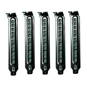 5Pcs Black Hard Metal Steel PCI Slot Covers Bracket with Screws Full Profile - Bild 1 von 8