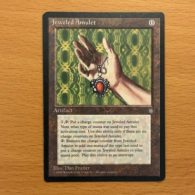 Jeweled Amulet NM+ NEVER PLAYED MtG Ice Age Magic 1995 VINTAGE FAST SHIPPING - Image 1 of 2