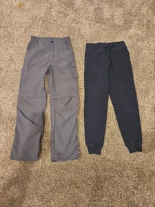 Boys Pants Lot Size M Medium 8-10 Nautica Blue Gray Pants Zip Shorts - Picture 1 of 8