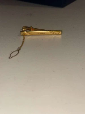 Michel Rene Classic Men 24k Gold Tie Clip , very new with the brand packaging  - Image 1 of 4