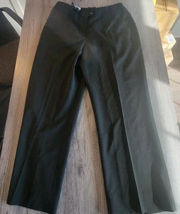 Pantalones de mujer ESCADA talla 40 marrón lana virgen cremallera talla 10 EE. UU. - Imagen 1 de 7