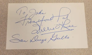 WILLIE O'REE SIGNED 3x5 INDEX CARD NHL HOF AUTOGRAPH BOSTON BRUINS 1957-61 AUTO - Picture 1 of 1