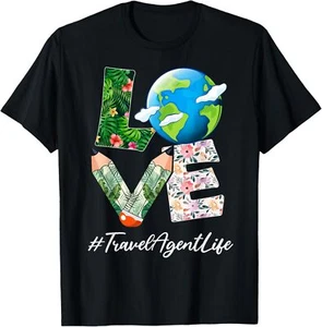 Travel Agent Love World Earth Day Save the Planet T-Shirt Hoodie - Picture 1 of 18