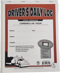 Libro de registro diario del conductor JJ Keller 8540 (607L), 5 en 1, 2 capas con carbono - Imagen 1 de 5