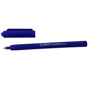 FINE LINE PENS ANY QTY BLUE PEN FOR DRAWING WRITING NIB 0.4MM FINELINER ART - Picture 1 of 4