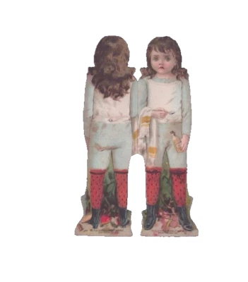 Tarjeta Victoriana McLaughlin's XXXX Muñeca de Papel Café 1894 Progresiva Foto 1 de 2