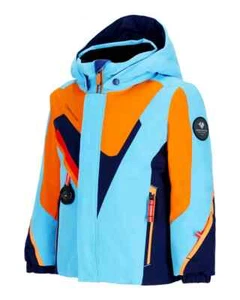 Obermeyer Super G Jacket Boys 6 Waterslide Long Sleeve Full Zip Hooded ERK1585 - Picture 1 of 8