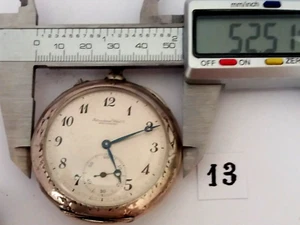 IWS Schaffhausen pocket watch cal. 52 silver case movement number 375018 - Picture 1 of 16