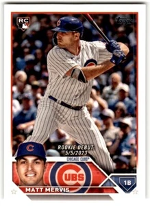 2023 Topps Update Matt Mervis Rookie #US236 Chicago Cubs - Picture 1 of 2