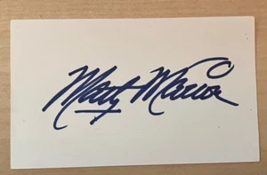 Marty Marion Autographed 3 x 5 card - Picture 1 of 1