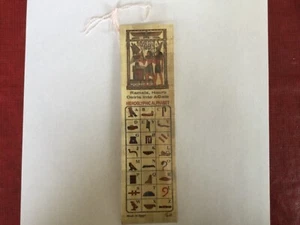 Bookmark Beauriful Pharaonic Authentic Egyptian Papyrus Learn Hieroglyphics C17 - Picture 1 of 3