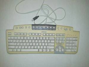 Vintage Compaq KU-9978 Wired USB Desktop Keyboard White 179355-007 Tested - Picture 1 of 8
