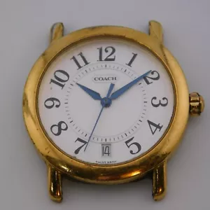 COACH Swiss Made W505 5.128.711 Quartz Analog Men's Watch New Battery - Picture 1 of 9
