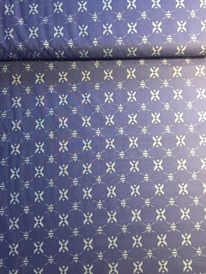 Patchworkstoff Baumwolle Free Spirit Katagami Parson Gray Pacific Blau Fabric - Bild 1 von 3