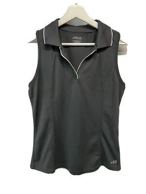 Camiseta deportiva de golf BCG sin mangas estilo polo gris, blanca cuello en V L Foto 1 de 4