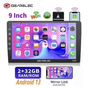 Autoradio 9" Carplay 2 DIN Android 13 GPS Navi WiFi Touch Screen FM MP5 - Foto 1 di 11