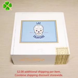 Las Calaveras 2022 LC46 Scatola vuota per sigari in legno 6,5" x 6,5" x 2,5" - Foto 1 di 12