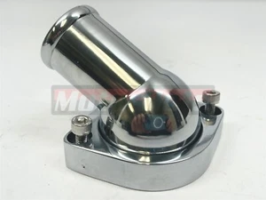 GM Chevy LS LS1 LS2 LS6 Billet Aluminum Thermostat Housing SWIVEL 45° Water Neck - Picture 1 of 4