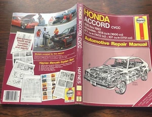 HONDA ACCORD CVCC 1976 Thru 1983 Automotive Repair Manual 351 All Models Haynes - Foto 1 di 21