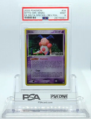 POKEMON EX DELTA SPECIES DITTO MR MIME #38 REVERSE HOLO PSA 9 MINT #28779061 - Image 1 of 3