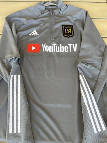 ADIDAS MLS LA GALAXY FC AEROREADY TRAINING TOP 3/4 ZIP UP FS7071 SZ L Cover