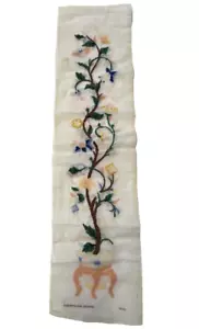 Vintage Brentwood Designs Needlepoint Project Flowers Bell Pull 9x35 Finish Me - Picture 1 of 9