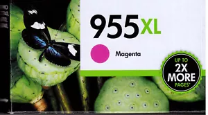 HP 955XL Magenta Ink NEW GENUINE L0S63AA best before 2023 August - Picture 1 of 1