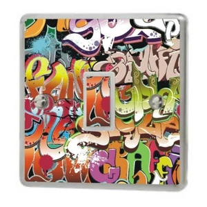 Graffiti Pattern Light Switch Sticker Vinyl / Skin Cover sw4 - Picture 1 of 4