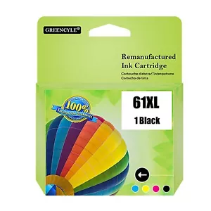 1Pk Inchiostro nero per HP 61 XL 61XL Deskjet 3050 3055A 3057A 2510 2511 2050A 3050 - Foto 1 di 10