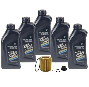 Genuine 0W-30 5 Liter Oil Change Kit For BMW E84 E89 F10 F22 F23 F30 F32 F33 F36 - Picture 1 of 1