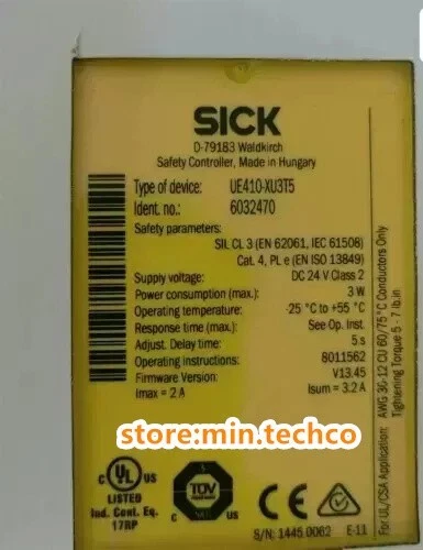 Sick UE410-XU3T5 Safety Relay UE410-XU3T5 New In Box UE410-XU3T5 - Image 1 of 3
