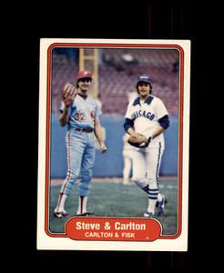 1982 Fleer #632 Steve Carlton Carlton Fisk Philadelphia Phillies White Sox
