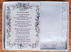 Son's Bride Daughter-in-law Hankie Handkerchief Wedding Poem Gift Keepsake H150