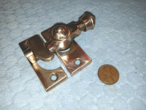 R & E Sash Locks Window Spring Loaded Restored Cover