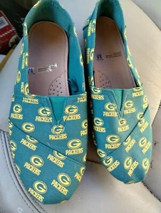 Forever Collectibles NFL Green Bay Packers Women's Canvas Shoe New With Tags - Picture 1 of 3